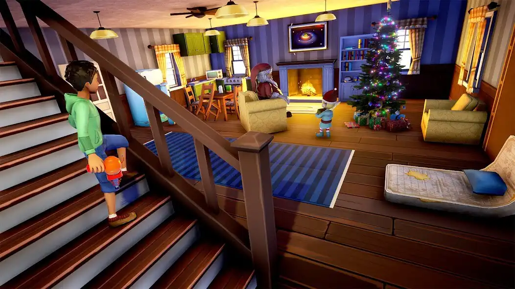 Play Ice Scream Scary Santa Game as an online game Ice Scream Scary Santa Game with UptoPlay