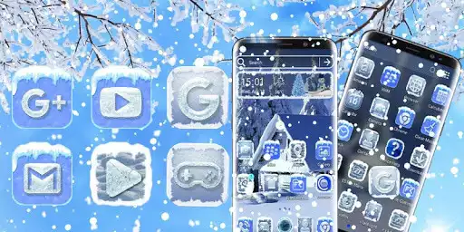 Play Ice Snow Launcher Theme as an online game Ice Snow Launcher Theme with UptoPlay