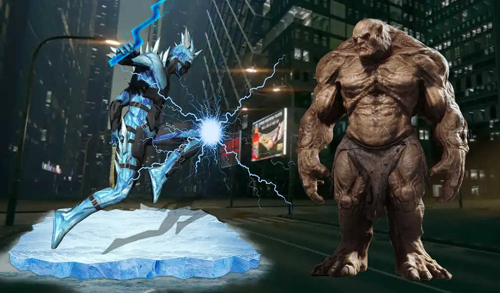 Play Ice Superhero Frost - Snow Storm City as an online game Ice Superhero Frost - Snow Storm City with UptoPlay