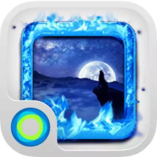 Free play online Ice Wolf Blue Cool Theme  APK