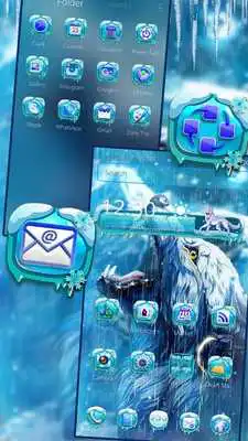 Play Ice Wolf Launcher Theme Play Ice Wolf Launcher Theme