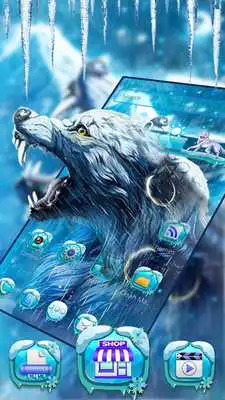 Play Ice Wolf Launcher Theme Play Ice Wolf Launcher Theme