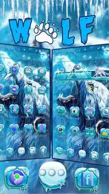 Play Ice Wolf Launcher Theme Play Ice Wolf Launcher Theme