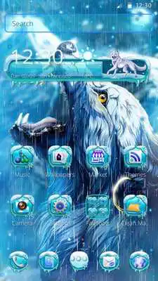 Play Ice Wolf Launcher Theme Play Ice Wolf Launcher Theme