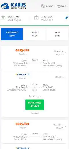 Play iCheapFlights as an online game iCheapFlights with UptoPlay