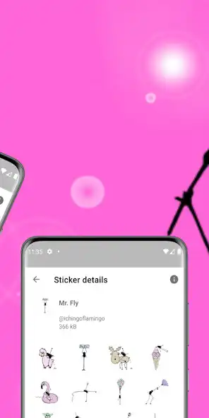 Play Ichingoflamingo WAStickerApp as an online game Ichingoflamingo WAStickerApp with UptoPlay