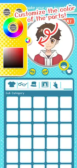 Play Icon Creator-Anime style icons as an online game Icon Creator-Anime style icons with UptoPlay