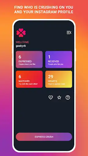 Play iCRUSH - Express secretly to your crush as an online game iCRUSH - Express secretly to your crush with UptoPlay