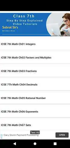 Play ICSE 9th Math Tuition Video Tutorials MCQs as an online game ICSE 9th Math Tuition Video Tutorials MCQs with UptoPlay