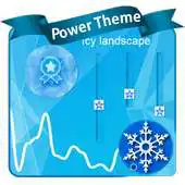 Free play online Icy landscape Poweramp Skin APK