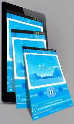Play Icy landscape Poweramp Skin