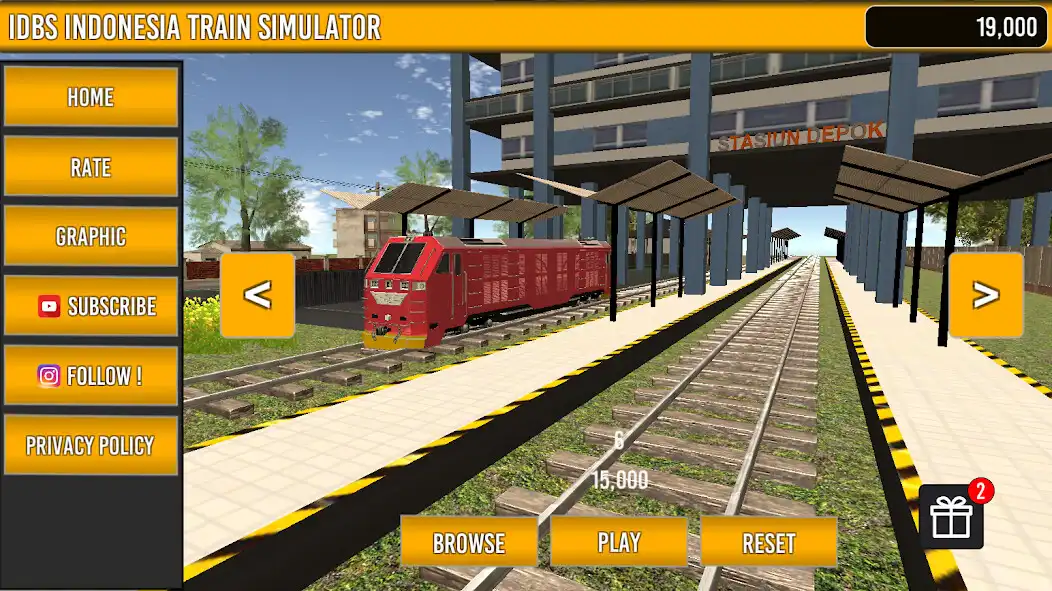 Play IDBS Indonesia Train Simulator as an online game IDBS Indonesia Train Simulator with UptoPlay
