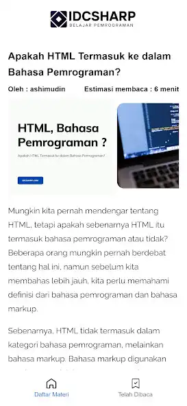 Play IDCSharp - Ayo Belajar HTML as an online game IDCSharp - Ayo Belajar HTML with UptoPlay