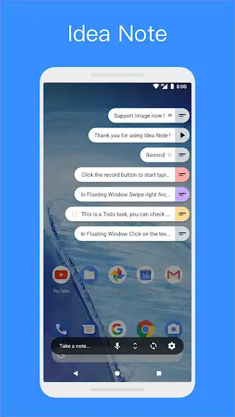 Play Idea Note-Floating Voice Note  and enjoy Idea Note-Floating Voice Note with UptoPlay