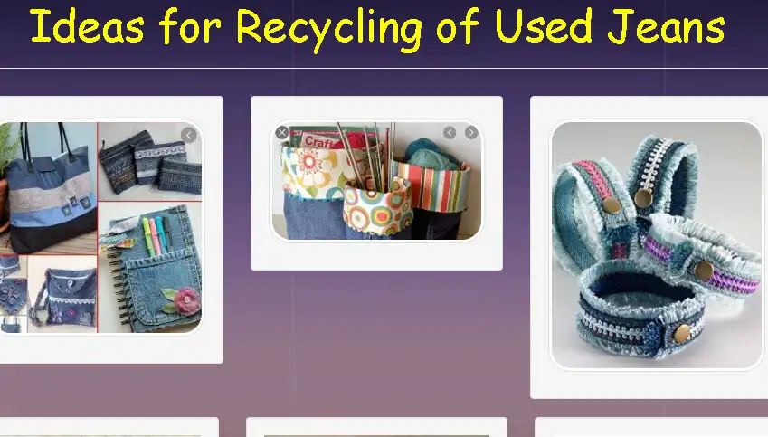 Play Ideas for Recycling of Used Jeans  and enjoy Ideas for Recycling of Used Jeans with UptoPlay