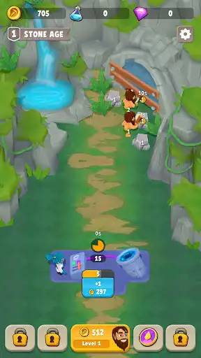 Play Idle Ages : Merge  Mine as an online game Idle Ages : Merge  Mine with UptoPlay