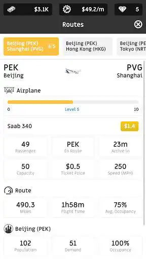 Play Idle Airline Tycoon: Management Simulation as an online game Idle Airline Tycoon: Management Simulation with UptoPlay