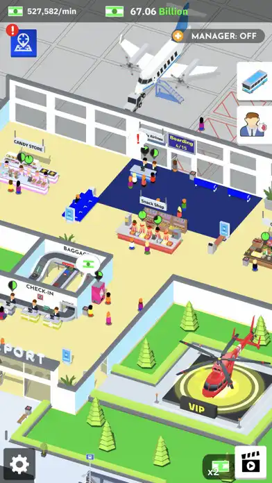 Play Idle Airport as an online game Idle Airport with UptoPlay