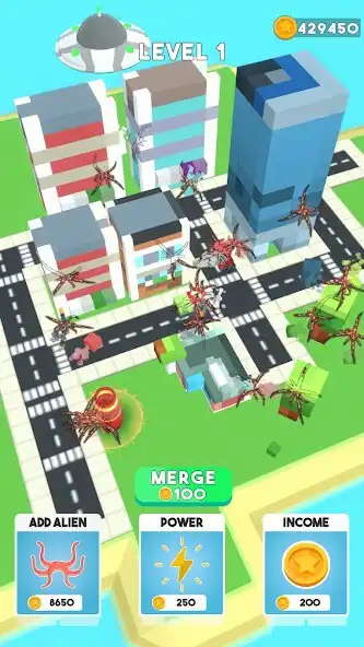 Play Idle Alien Invasion as an online game Idle Alien Invasion with UptoPlay