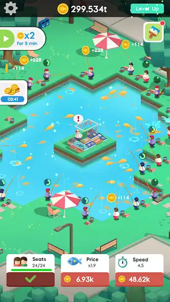 Play Idle Angler Tycoon as an online game Idle Angler Tycoon with UptoPlay