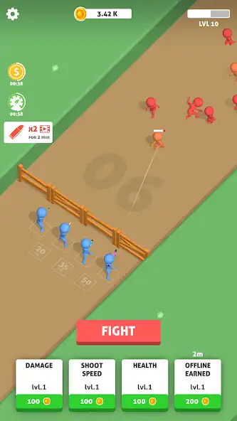 Play Idle Army: Stickman Gunners  and enjoy Idle Army: Stickman Gunners with UptoPlay
