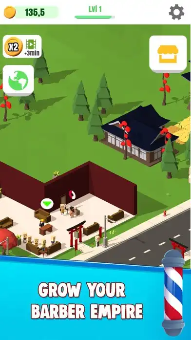 Play Idle Barbershop as an online game Idle Barbershop with UptoPlay