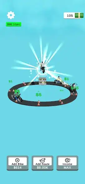 Play Idle Bike Leveling as an online game Idle Bike Leveling with UptoPlay