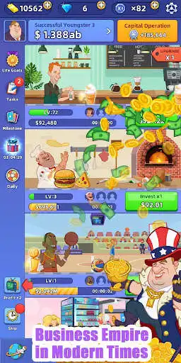 Play Idle Business Tycoon, Manage Shops & Factories as an online game Idle Business Tycoon, Manage Shops & Factories with UptoPlay