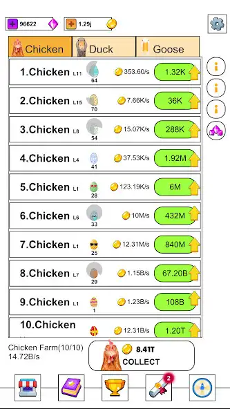 Play Idle Chicken Duck Goose  and enjoy Idle Chicken Duck Goose with UptoPlay
