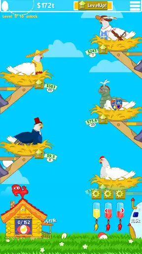Play Idle Chicken Farm: Discover and Paint Easter Eggs  and enjoy Idle Chicken Farm: Discover and Paint Easter Eggs with UptoPlay