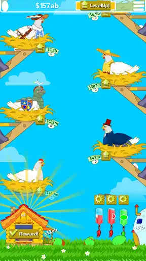 Play Idle Chicken Farm: Discover and Paint Easter Eggs as an online game Idle Chicken Farm: Discover and Paint Easter Eggs with UptoPlay