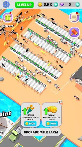 Play Idle Cow Farm Tycoon as an online game Idle Cow Farm Tycoon with UptoPlay