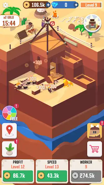 Play Idle Digging as an online game Idle Digging with UptoPlay