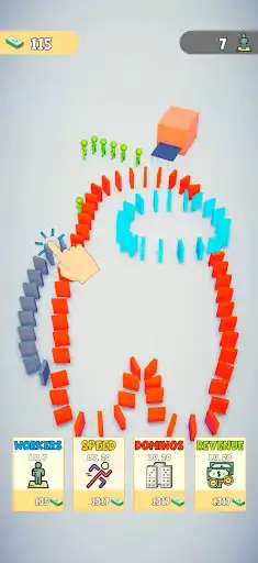 Play Idle Domino as an online game Idle Domino with UptoPlay