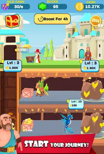 Play Idle Dragon Miner as an online game Idle Dragon Miner with UptoPlay