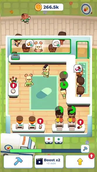 Play Idle Drugstore: Anxiety Tycoon as an online game Idle Drugstore: Anxiety Tycoon with UptoPlay