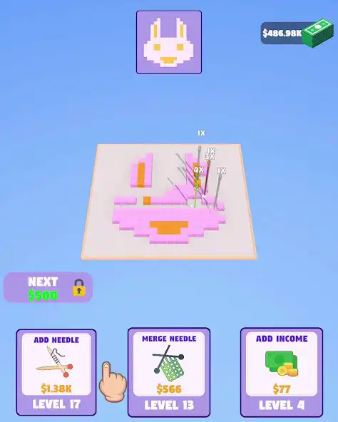Play Idle Embroidery Inc as an online game Idle Embroidery Inc with UptoPlay