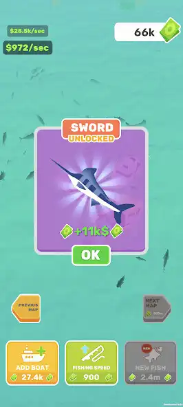 Play Idle Fish Hoooked Tycoon Fever as an online game Idle Fish Hoooked Tycoon Fever with UptoPlay