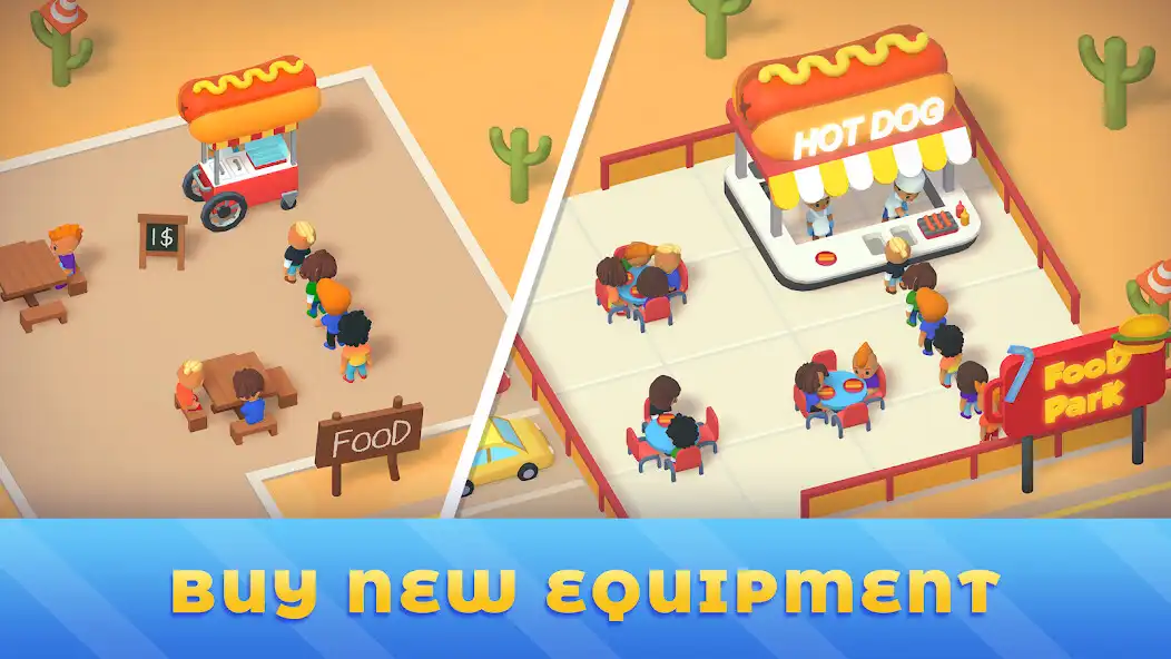 Play Idle Food Park Tycoon as an online game Idle Food Park Tycoon with UptoPlay