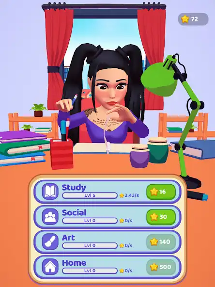 Play Idle Girl Life as an online game Idle Girl Life with UptoPlay