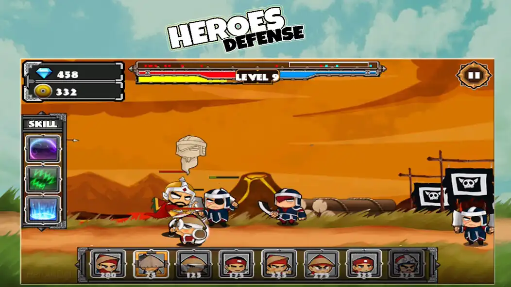 Play Idle Heroes Defense as an online game Idle Heroes Defense with UptoPlay