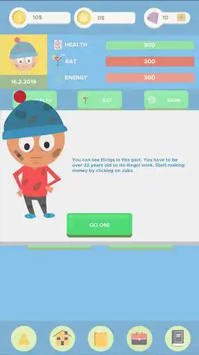 Play Idle Homeless - Life Simulator as an online game Idle Homeless - Life Simulator with UptoPlay