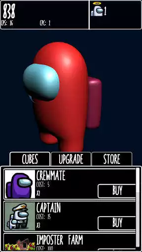 Play Idle Imposter - Among Us Clicker as an online game Idle Imposter - Among Us Clicker with UptoPlay