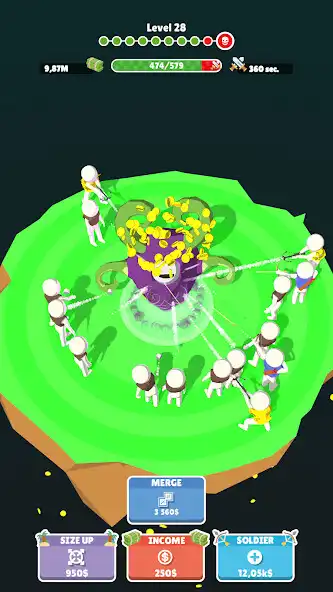Play Idle Island: Merge War as an online game Idle Island: Merge War with UptoPlay