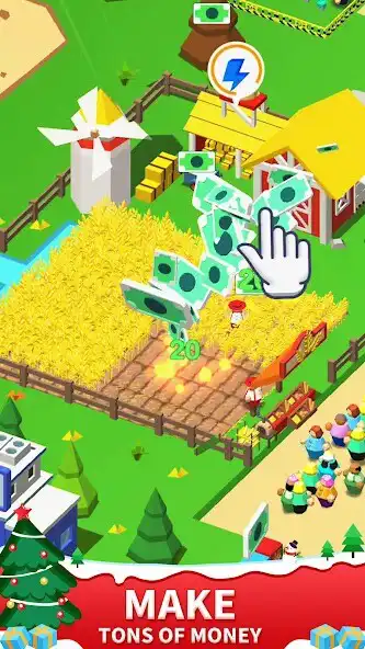 Play Idle Leisure Farm - Cash Clicker as an online game Idle Leisure Farm - Cash Clicker with UptoPlay