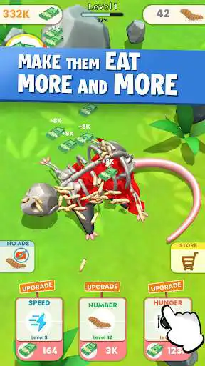 Play Idle Maggots as an online game Idle Maggots with UptoPlay