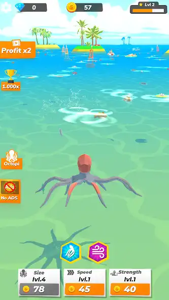 Play Idle Octopus - Tycoon Game as an online game Idle Octopus - Tycoon Game with UptoPlay
