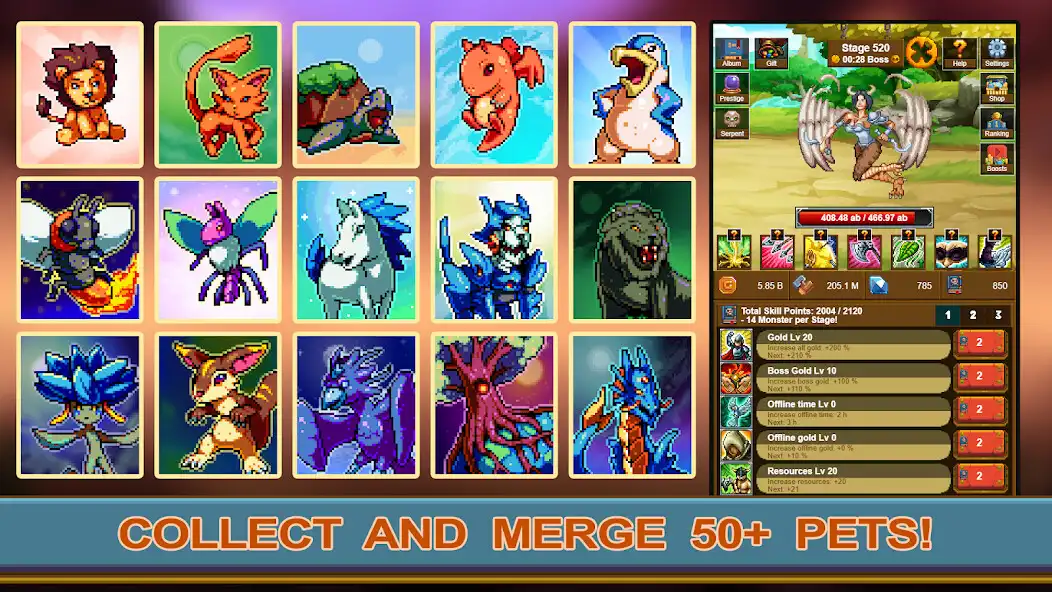 Play Idle Pixel Heroes: Idle Merger  and enjoy Idle Pixel Heroes: Idle Merger with UptoPlay