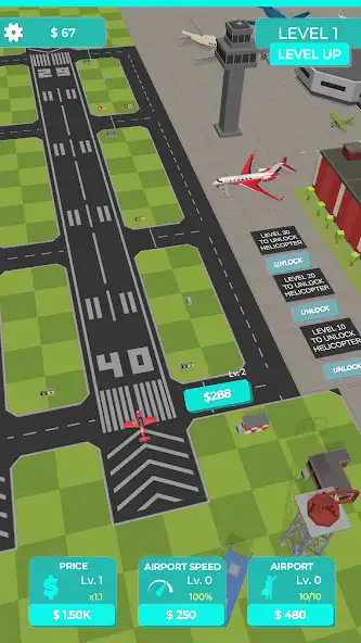 Play Idle Plane Game - Airport Tycoon as an online game Idle Plane Game - Airport Tycoon with UptoPlay