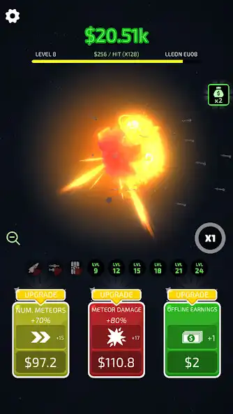Play Idle Planet Destroy as an online game Idle Planet Destroy with UptoPlay